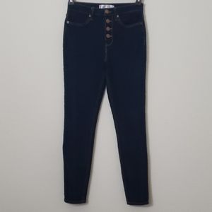 High waist button up jeans jr size 7